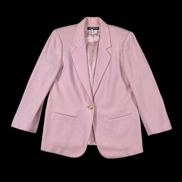 Savannah Vintage Pink Wool Blazer | Size 10 - Picture 1 of 4
